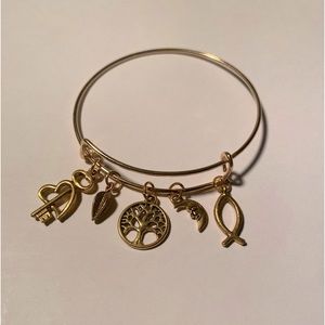 Gold Adjustable Bangle
